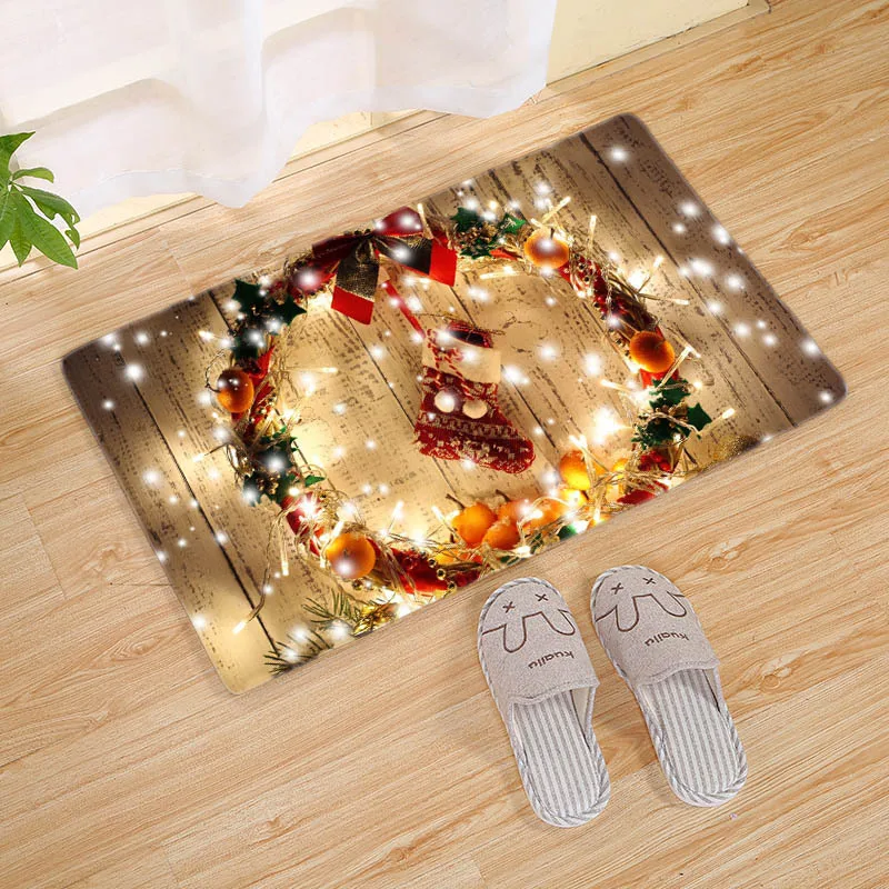 Hallway Kitchen Rubber Doormat Mat Merry Christmas Santa Claus Living Room Rug Anti-Slip Dustproof Carpet Home Decor
Hallway Kitchen Rubber Doormat Mat Merry Christmas Santa Claus Living Room Rug Anti-Slip Dustproof Carpet Home Decor