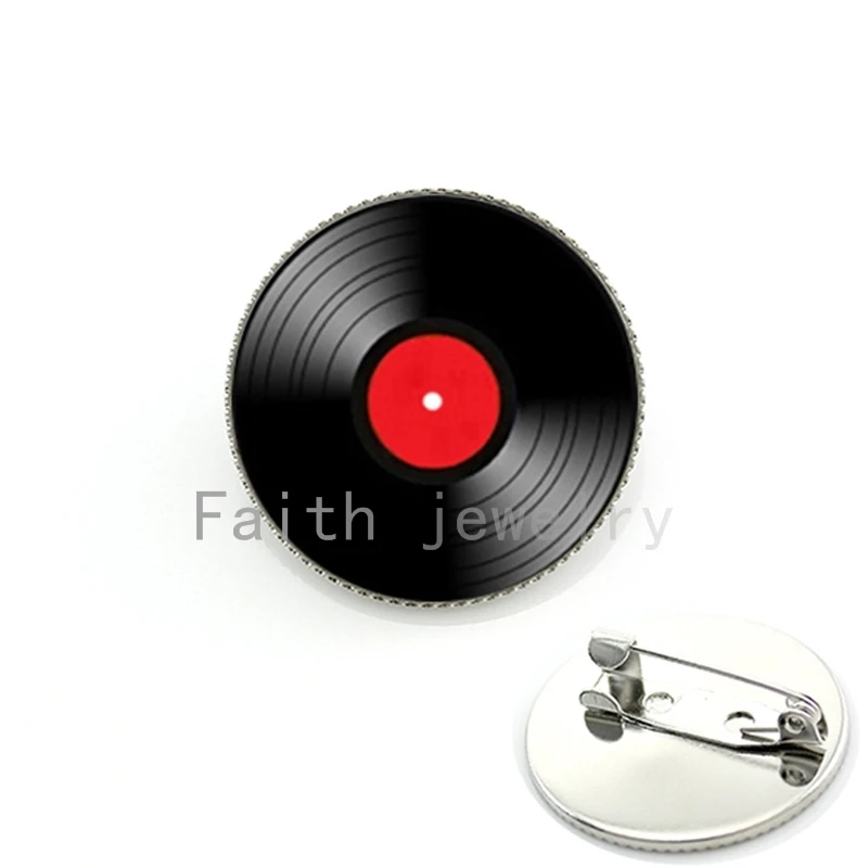 Vinyl Record LP DJ for Men. Retro Mus Art Pture lass Cabochon dome Brooch Pins for Him or her Fashion Jewelry ift
Vinyl Record LP DJ for Men. Retro Mus Art Pture lass Cabochon dome Brooch Pins for Him or her Fashion Jewelry ift