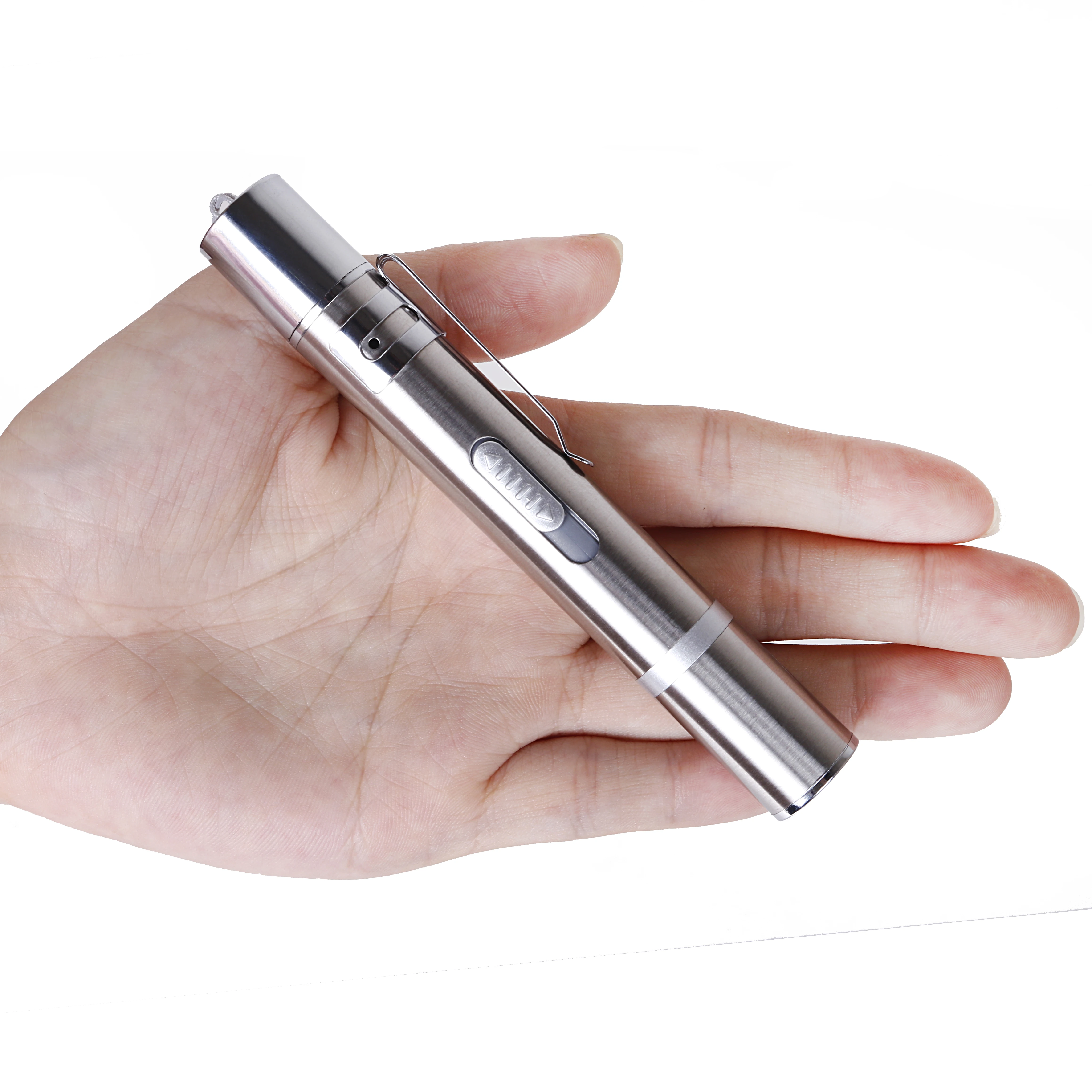 2 IN 1 USB Rechargeable LED Stainless Steel Flashlights Medical Handy Pen Light Creative and Funny Pet Cat Toys LED Laser
2 IN 1 USB Rechargeable LED Stainless Steel Flashlights Medical Handy Pen Light Creative and Funny Pet Cat Toys LED Laser
