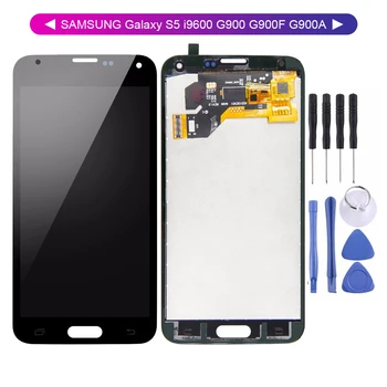 100% Tested LCD For SAMSUNG Galaxy S5 i9600 G900 G900F G900A LCD Digitizer Touch Screen Panel Assembly + Free Tools
100% Tested LCD For SAMSUNG Galaxy S5 i9600 G900 G900F G900A LCD Digitizer Touch Screen Panel Assembly + Free Tools