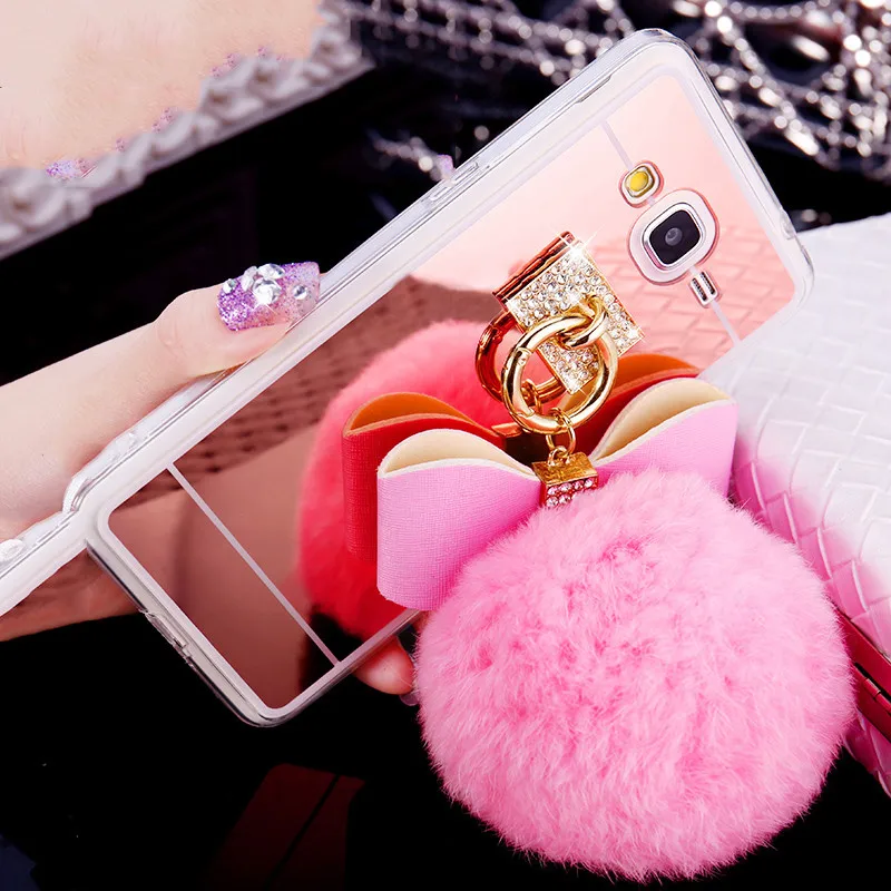 For Samsung J3 J5 J7 2015 2016 2017 J510 J520 J310 J320 J710 J720 Bowknot Rope Rabbit Fur Ball Mirror Case Cover Shell Coque
For Samsung J3 J5 J7 2015 2016 2017 J510 J520 J310 J320 J710 J720 Bowknot Rope Rabbit Fur Ball Mirror Case Cover Shell Coque