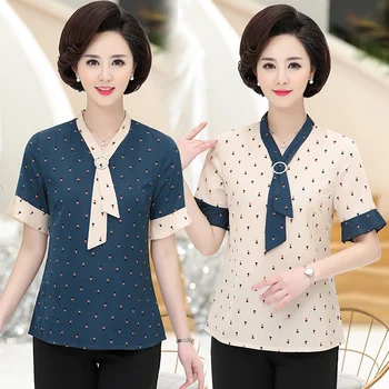 Chiffon Flare Short Sleeve T Shirt For Women Summer Camiseta 5XL Plus Size Clothes Middle Age Mother Tee Shirts Femme Print Top
Chiffon Flare Short Sleeve T Shirt For Women Summer Camiseta 5XL Plus Size Clothes Middle Age Mother Tee Shirts Femme Print Top