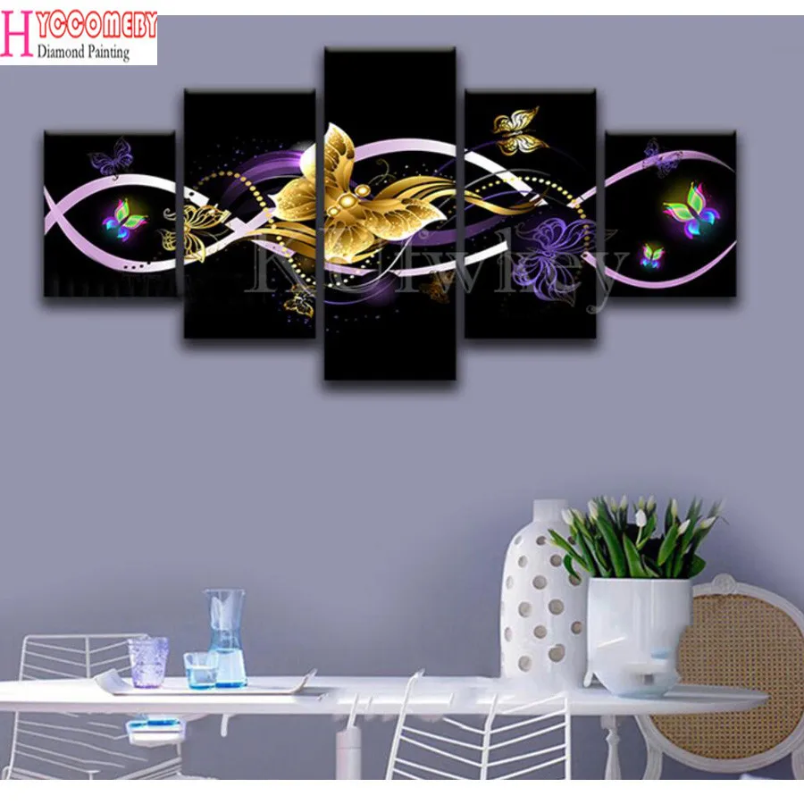 5pcs / set Diamond Painting fantasy "Butterflies", Wedding Decoration, Full Diamond Embroidery, 5D, DIY, 3d Cross Stitch, Diamon
5pcs / set Diamond Painting fantasy "Butterflies", Wedding Decoration, Full Diamond Embroidery, 5D, DIY, 3d Cross Stitch, Diamon