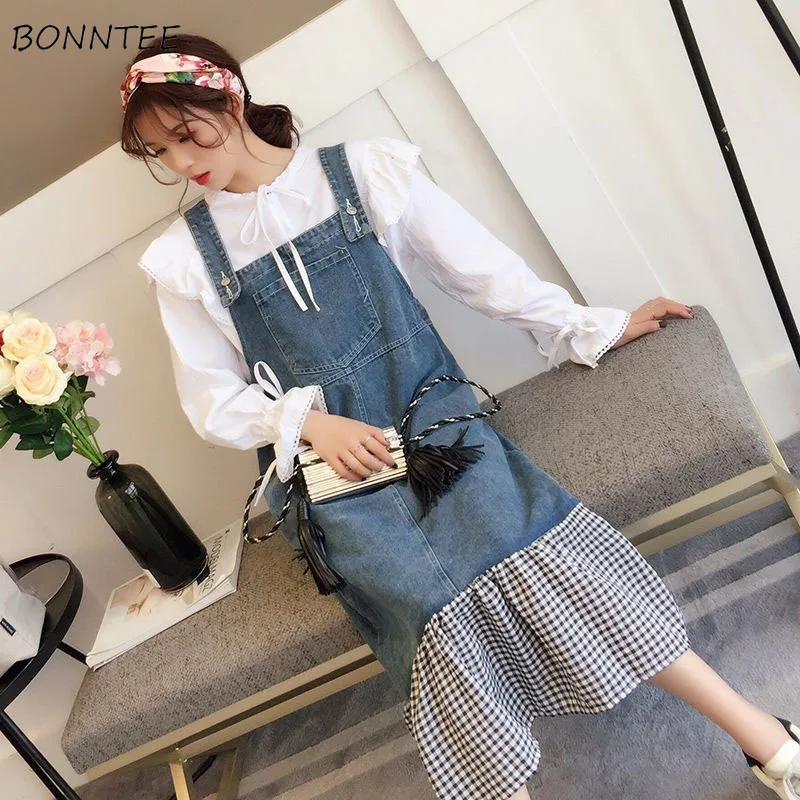 Dress Women Spring Korean Style Retro Patchwork Denim Female Students Harajuku BF Womens Clothing High Quality Sleeveless Casual
Dress Women Spring Korean Style Retro Patchwork Denim Female Students Harajuku BF Womens Clothing High Quality Sleeveless Casual