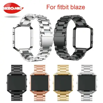 luxury stainless steel watch band strap+metal frame 2 in 1 wrist band for fitbit blaze wristwatch bracelet Watch Strap Watchband 
luxury stainless steel watch band strap+metal frame 2 in 1 wrist band for fitbit blaze wristwatch bracelet Watch Strap Watchband