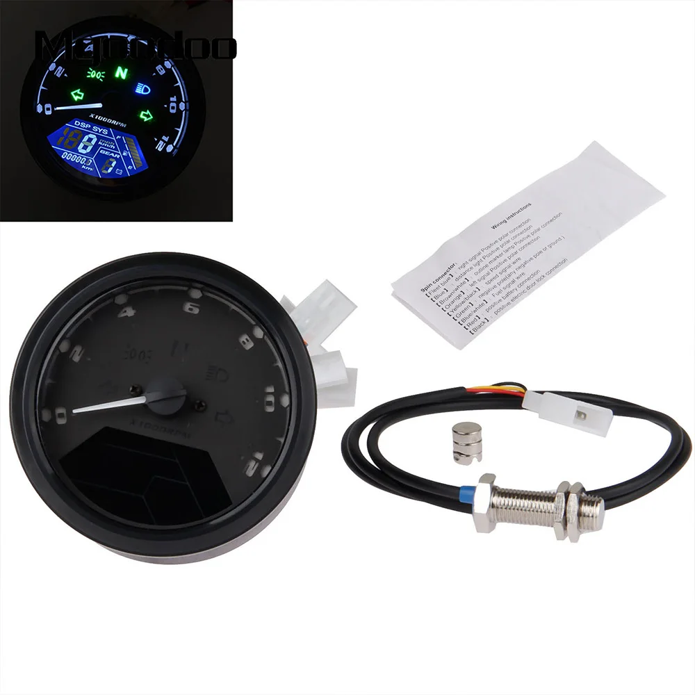 12000RPM Motorcycle Universal LCD Signal Speedometer Tachometer Odometer Gauge Cruiser Chopper Cafe Racer Old School
12000RPM Motorcycle Universal LCD Signal Speedometer Tachometer Odometer Gauge Cruiser Chopper Cafe Racer Old School