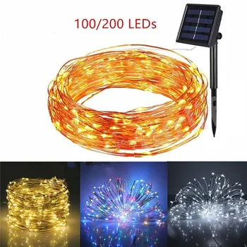 10m 20m LED Outdoor Solar Lamps 100/200 LEDs String Lights Fairy Holiday Christmas Party Solar Lawn lamp Garden Waterproof Light
10m 20m LED Outdoor Solar Lamps 100/200 LEDs String Lights Fairy Holiday Christmas Party Solar Lawn lamp Garden Waterproof Light