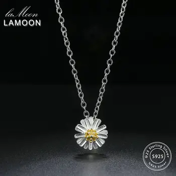 LAMOON 2018 New Lovely 2 Colors Chrysanthemum Flower Pendant Necklace 925 Sterling Silver Jewelry Fine for Women LMNY006
LAMOON 2018 New Lovely 2 Colors Chrysanthemum Flower Pendant Necklace 925 Sterling Silver Jewelry Fine for Women LMNY006