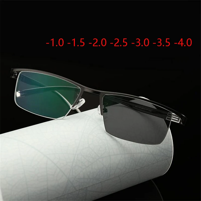 Photochromic Finished Myopia Sunglasses Men Women Myopia Eyeglasses Frame With Color Lens Nearsighted Glasses -1.0 -1.5 To -4.0
Photochromic Finished Myopia Sunglasses Men Women Myopia Eyeglasses Frame With Color Lens Nearsighted Glasses -1.0 -1.5 To -4.0