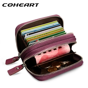 COHEART Genuine Leather Card Wallet Women Fashion 100% real cowhide top quality women's purse female credit card holders !
COHEART Genuine Leather Card Wallet Women Fashion 100% real cowhide top quality women's purse female credit card holders !