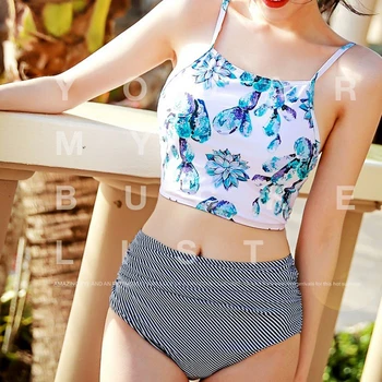 2018 Korean Style Design Bikini Sky Blue Ink Printing Low Rise Fully Lied Grey Stripe Nylon Swimsuit Maillot de bain femme
2018 Korean Style Design Bikini Sky Blue Ink Printing Low Rise Fully Lied Grey Stripe Nylon Swimsuit Maillot de bain femme