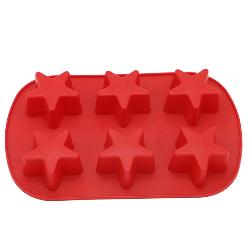 6 Cell Pentagram Shape Star Cake Mold Silicone Chocolate Ice Cream Baking Environmental Mould Bar Drink Kitchen DIY Tools
6 Cell Pentagram Shape Star Cake Mold Silicone Chocolate Ice Cream Baking Environmental Mould Bar Drink Kitchen DIY Tools