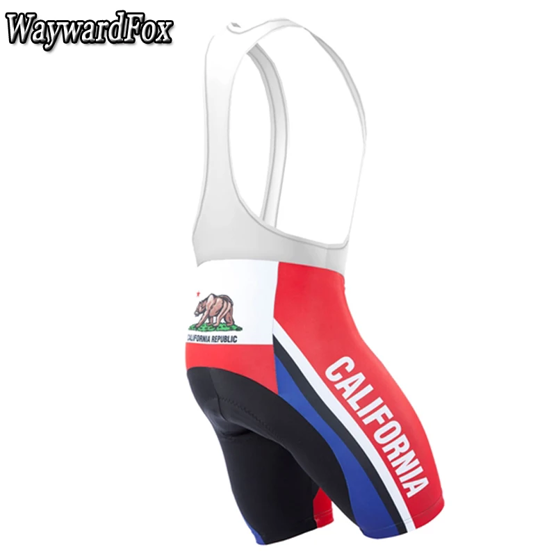2019 NEW Men's United States California Flag Cycling Bib Shorts Black cycling clothing Shorts gel pad
2019 NEW Men's United States California Flag Cycling Bib Shorts Black cycling clothing Shorts gel pad