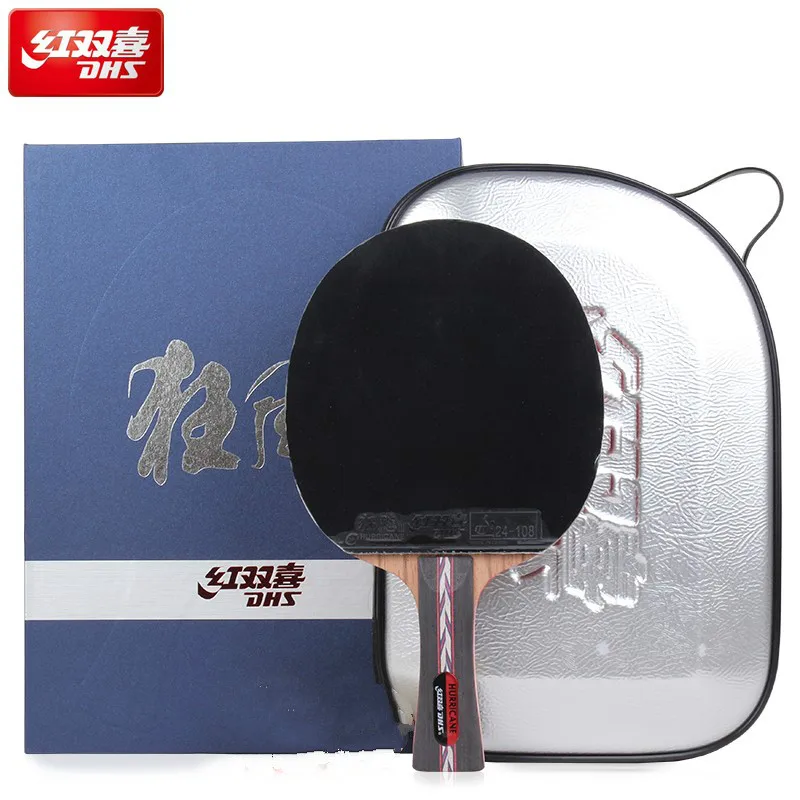 Dhs Hurricane No 5 6 Table Tennis Racket Ping Pong Bat Pimple In Rubber Rackets Quick Attack With Loop For Tournament
Dhs Hurricane No 5 6 Table Tennis Racket Ping Pong Bat Pimple In Rubber Rackets Quick Attack With Loop For Tournament