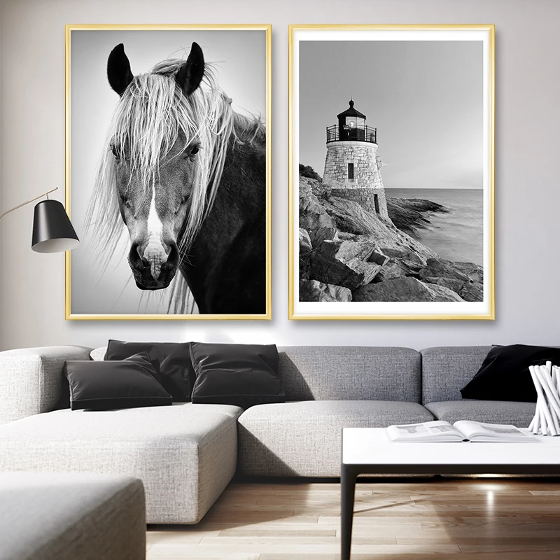 Canvas Prints Black And White Horses Sea Landscape Poster Canvas Painting Wall Art Nordic Pictures For Living Room Home Decor
Canvas Prints Black And White Horses Sea Landscape Poster Canvas Painting Wall Art Nordic Pictures For Living Room Home Decor