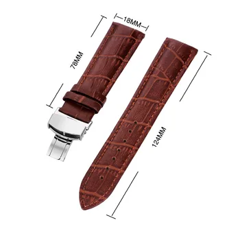 Luxury Dark Coffee Genuine Leather Deployment Clasp Watchband 18mm 20mm 22mm 24mm Replacement Watch Strap for Men and Women
Luxury Dark Coffee Genuine Leather Deployment Clasp Watchband 18mm 20mm 22mm 24mm Replacement Watch Strap for Men and Women