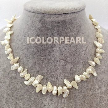 WEICOLOR 43-45CM Tail Shaped White Natural Freshwater Pearl Necklace.Special Pearls For Parties!
WEICOLOR 43-45CM Tail Shaped White Natural Freshwater Pearl Necklace.Special Pearls For Parties!