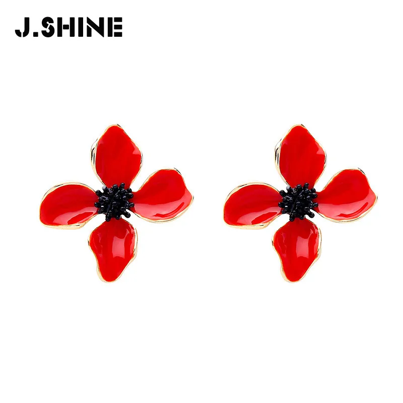 JShine Classical Red Flower Earrings Enamel Fashion Woman Earrings 2019 Black Matte Zinc Alloy Clover Stud Earrings Statement
JShine Classical Red Flower Earrings Enamel Fashion Woman Earrings 2019 Black Matte Zinc Alloy Clover Stud Earrings Statement
