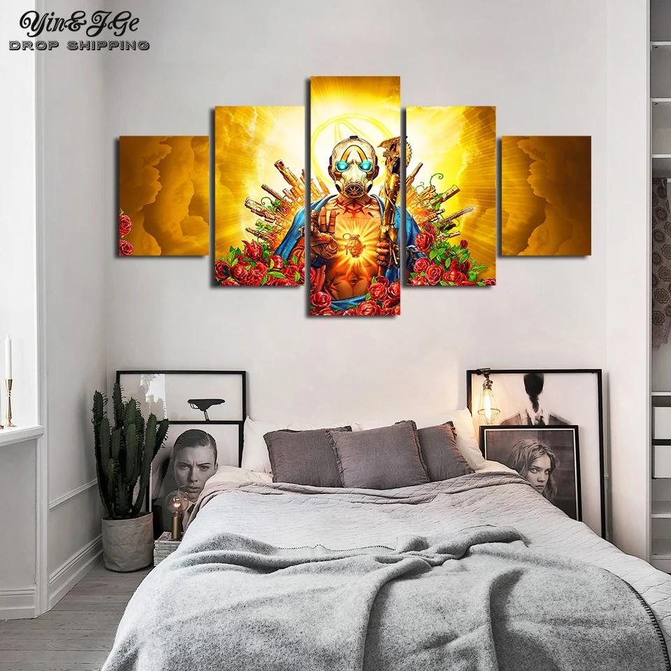 Video Game Canvas Wall Art Modular Pictures Framework 5 Pieces borderlands Painting Home Decoration Printed Poster Pop Artworks
Video Game Canvas Wall Art Modular Pictures Framework 5 Pieces borderlands Painting Home Decoration Printed Poster Pop Artworks