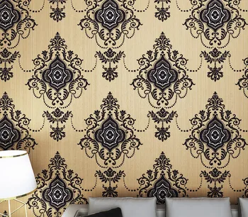 Classic Black Damask Velvet Flocking Wallpaper 3D Sound-absorbing Tv Background
Classic Black Damask Velvet Flocking Wallpaper 3D Sound-absorbing Tv Background