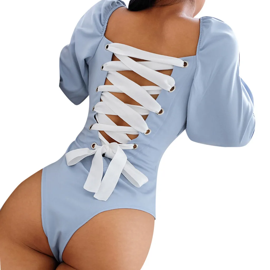 Women's bandage jumpsui Long Sleeve Sexy Basic Solid Bodysuit Jumpsuit Bodycon Bandage Streetwear Playsuit Elegant White Ruffle
Women's bandage jumpsui Long Sleeve Sexy Basic Solid Bodysuit Jumpsuit Bodycon Bandage Streetwear Playsuit Elegant White Ruffle