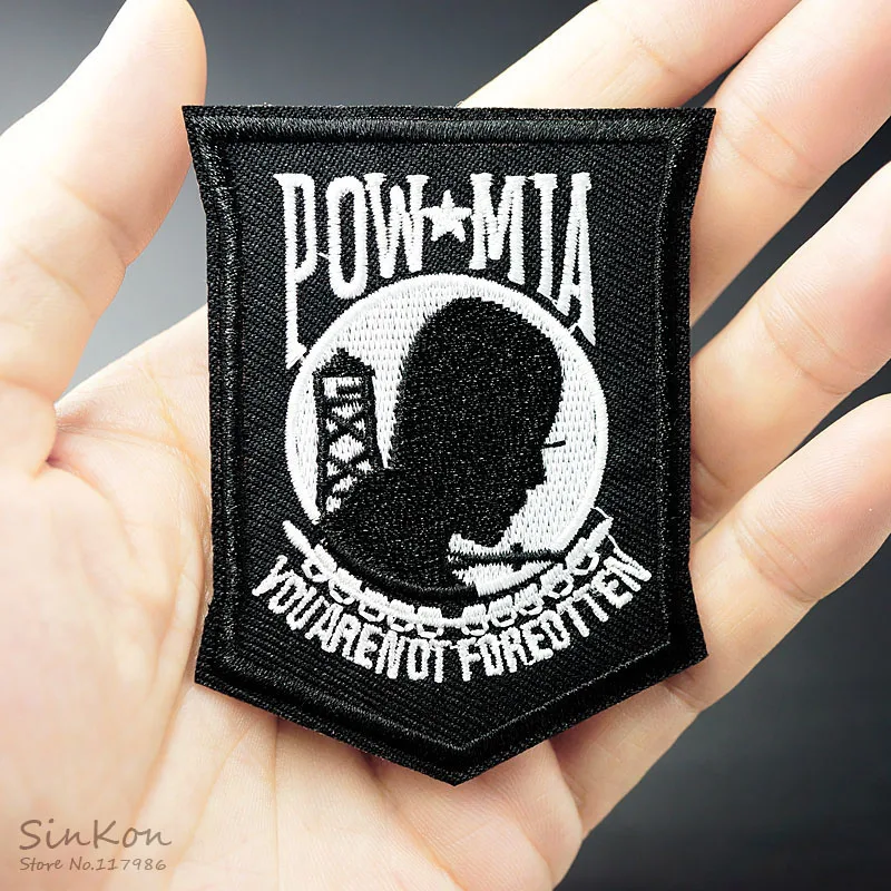 POW MIA (Size:5.9x6.9cm) DIY Iron On Patch Badge Embroidered Applique Sewing Clothes Garment Apparel Accessories
POW MIA (Size:5.9x6.9cm) DIY Iron On Patch Badge Embroidered Applique Sewing Clothes Garment Apparel Accessories