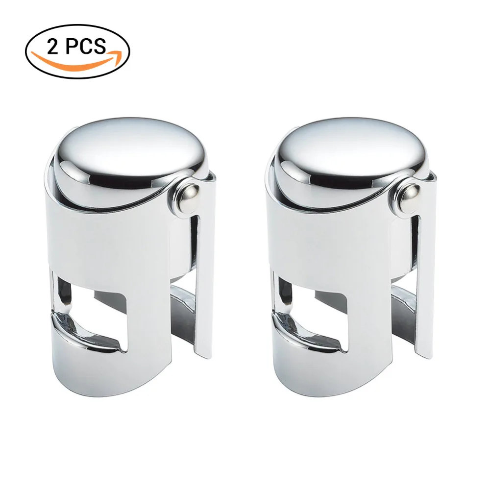 2pcs Stainless Steel Champagne Wine Bottle Stopper Sparkling Wine Bottle Plug Sealer Preserver Bar Tools
2pcs Stainless Steel Champagne Wine Bottle Stopper Sparkling Wine Bottle Plug Sealer Preserver Bar Tools