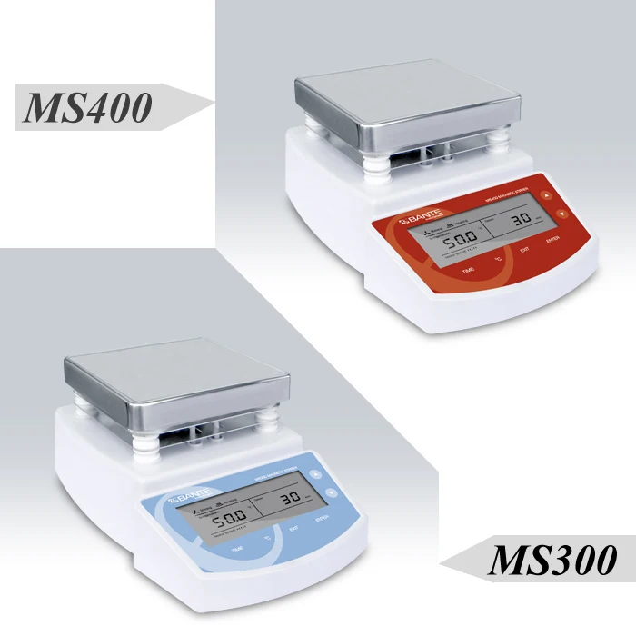 MS400 High Performance Hot Plate Magnetic Stirrer MS300 2L Celsius Heating Temperature and Selectable Stirring Time
MS400 High Performance Hot Plate Magnetic Stirrer MS300 2L Celsius Heating Temperature and Selectable Stirring Time