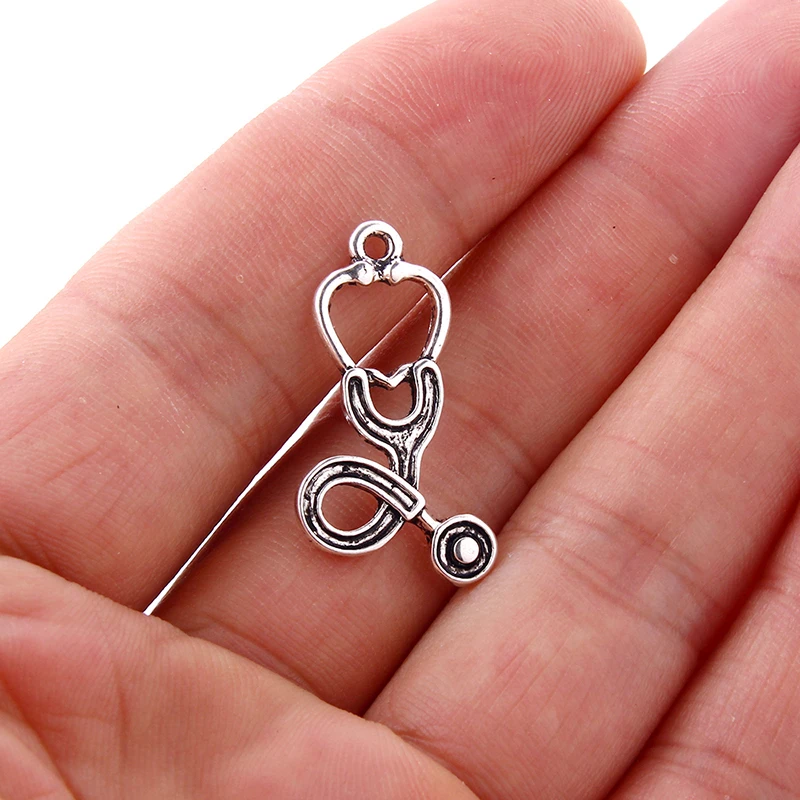 10pcs Tibetan Silver Stethoscope Design Tone Alloy Charms Medical Profession Jewelry Making Necklace Bracelet Accessories
10pcs Tibetan Silver Stethoscope Design Tone Alloy Charms Medical Profession Jewelry Making Necklace Bracelet Accessories