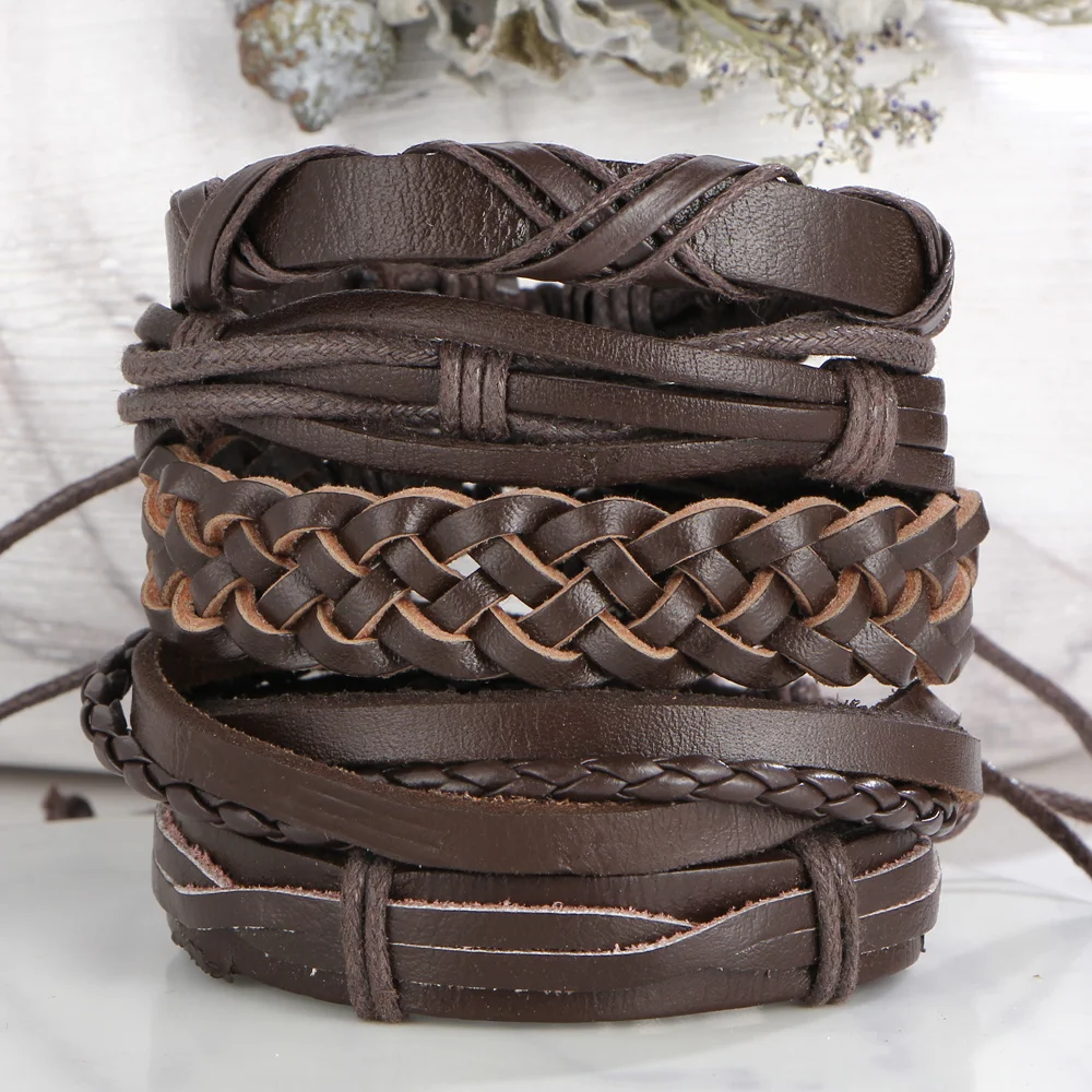 IF ME Vintage Brown Color Cross Punk Leather Bracelets For Men Woman 2018 New Casual Multilayer Braid Bracelet Fashion Jewelry
IF ME Vintage Brown Color Cross Punk Leather Bracelets For Men Woman 2018 New Casual Multilayer Braid Bracelet Fashion Jewelry