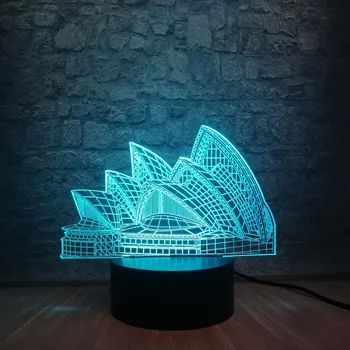 New Sydney Opera House 3D USB LED Lamp 7 Colorful Change Mood Building Design Creative Souvenir Gift Home Decoration Gadget Bulb
New Sydney Opera House 3D USB LED Lamp 7 Colorful Change Mood Building Design Creative Souvenir Gift Home Decoration Gadget Bulb