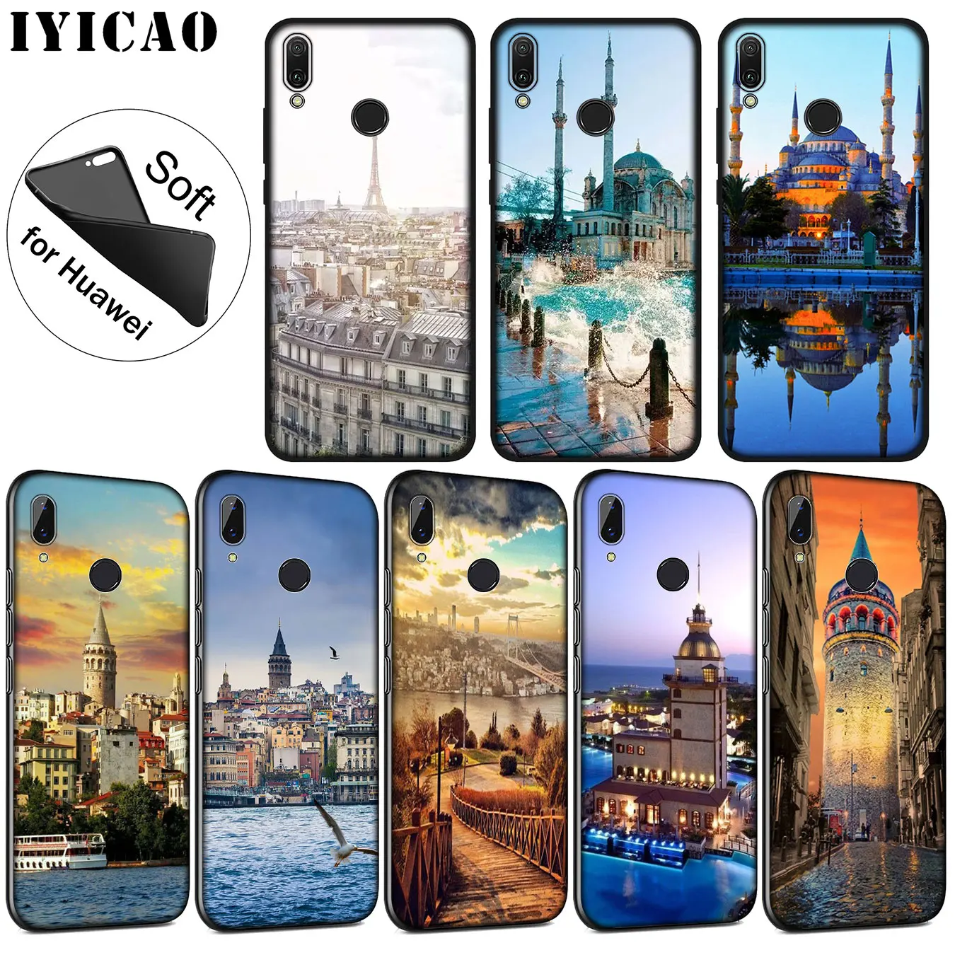 IYICAO Turkey Istanbul Sceneary Building Painted Soft Case for Huawei P30 P20 Pro P10 P9 P8 Lite Mini 2017 2016 P smart Z 2019
IYICAO Turkey Istanbul Sceneary Building Painted Soft Case for Huawei P30 P20 Pro P10 P9 P8 Lite Mini 2017 2016 P smart Z 2019