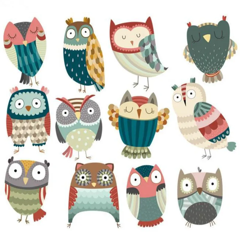 Animal PVC Patch 12pcs owl deal with it Clothes Heat Transfer Printing T shirt baby iron on patches for clothing girl Stickers
Animal PVC Patch 12pcs owl deal with it Clothes Heat Transfer Printing T shirt baby iron on patches for clothing girl Stickers