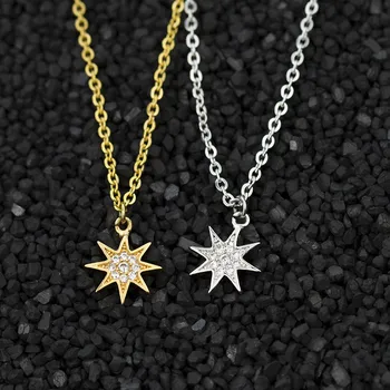 10pcs Delicate North Star Choker Necklaces Paved Cubic Zirconia Women Collar Necklace Body Jewelry Stainless Steel Chain
10pcs Delicate North Star Choker Necklaces Paved Cubic Zirconia Women Collar Necklace Body Jewelry Stainless Steel Chain