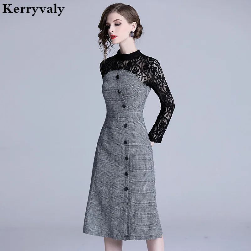 Spring Lace Stitching Lattice Fishtail Women Dress Vestido Invierno Mujer 2019 Long Sleeves Spring Dress Vestido Blanco K335
Spring Lace Stitching Lattice Fishtail Women Dress Vestido Invierno Mujer 2019 Long Sleeves Spring Dress Vestido Blanco K335