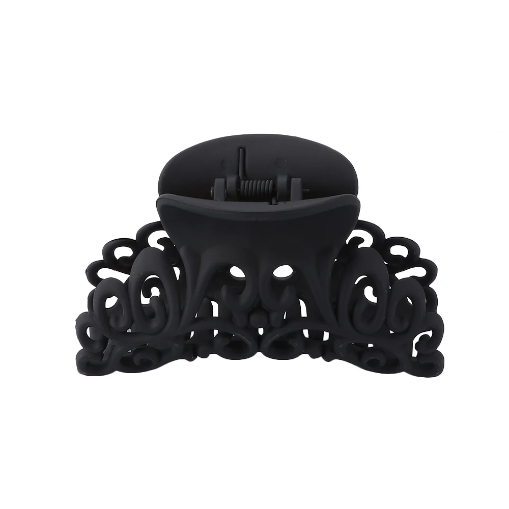 Women Scrub Black Plastic Hair Claw Clips Hollow Out Carving Crab For Hair Clamps 2019 New Arrival Hairdress Accessories
Women Scrub Black Plastic Hair Claw Clips Hollow Out Carving Crab For Hair Clamps 2019 New Arrival Hairdress Accessories