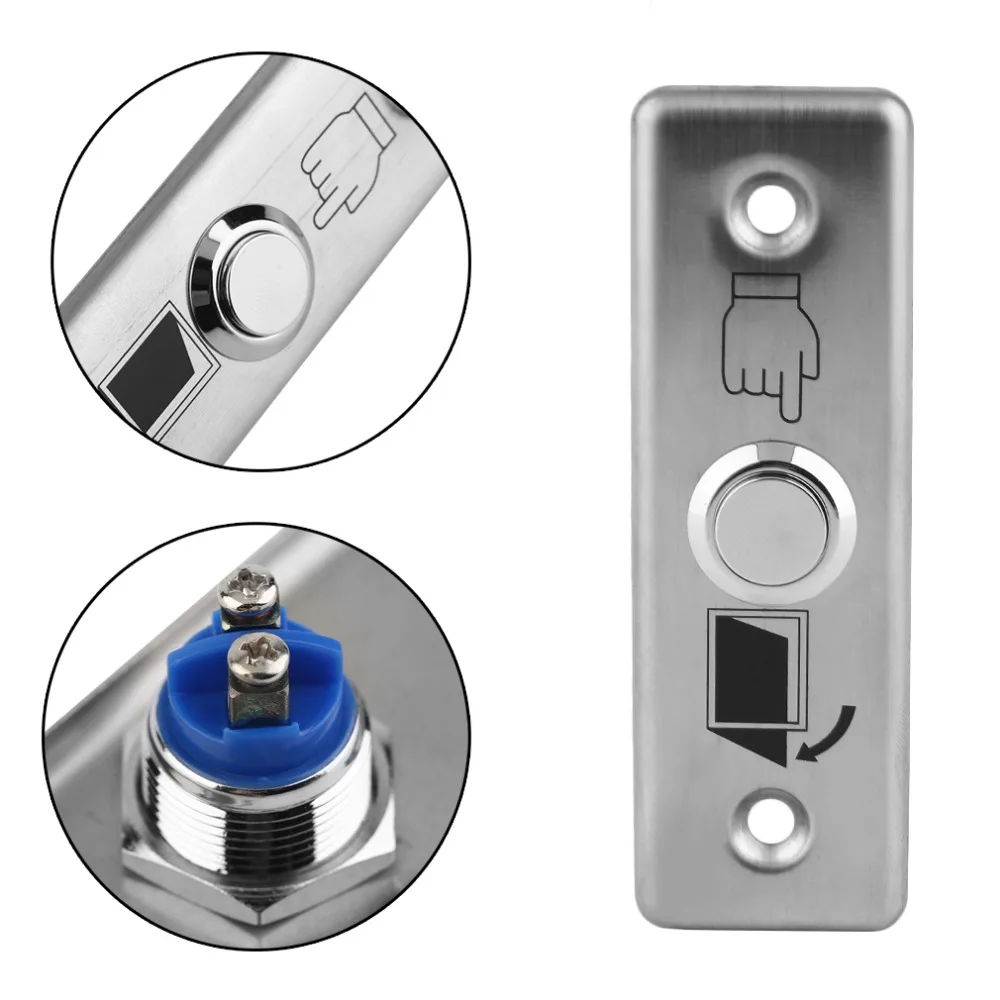 Stainless Steel Door Bell Push Button Switch Touch Panel Office Door Exit Push Release Button For Access Control With LED Light
Stainless Steel Door Bell Push Button Switch Touch Panel Office Door Exit Push Release Button For Access Control With LED Light