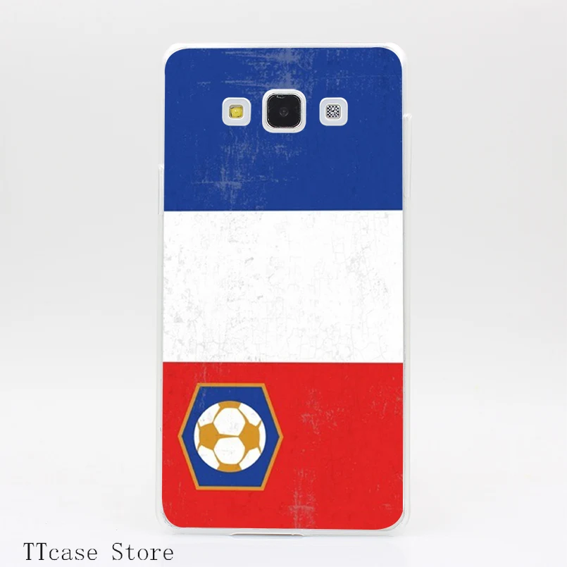 3184CA Soccer Flag France Transparent Hard Cover font b Case b font for Galaxy A3 A5
