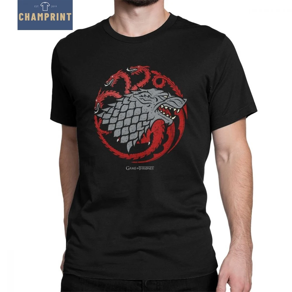 Game Of Thrones T Shirt for Men House Stark Targaryen 2019 Vintage Fire Blood Ice Redwolf Tops Summer Tees Cotton O Neck T-Shirt
Game Of Thrones T Shirt for Men House Stark Targaryen 2019 Vintage Fire Blood Ice Redwolf Tops Summer Tees Cotton O Neck T-Shirt
