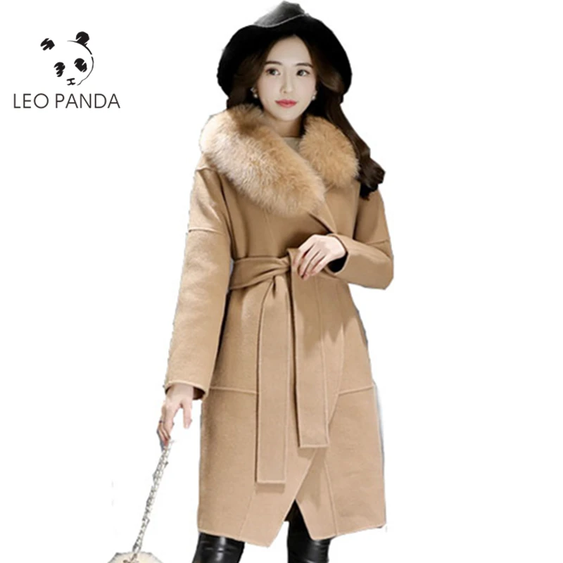 Korea Style 2018 New Winter Women Coat Warm Fur Collar Long Wool Jacket Fashion Thick Warm Winter Oversized Wool Coat LCY502
Korea Style 2018 New Winter Women Coat Warm Fur Collar Long Wool Jacket Fashion Thick Warm Winter Oversized Wool Coat LCY502