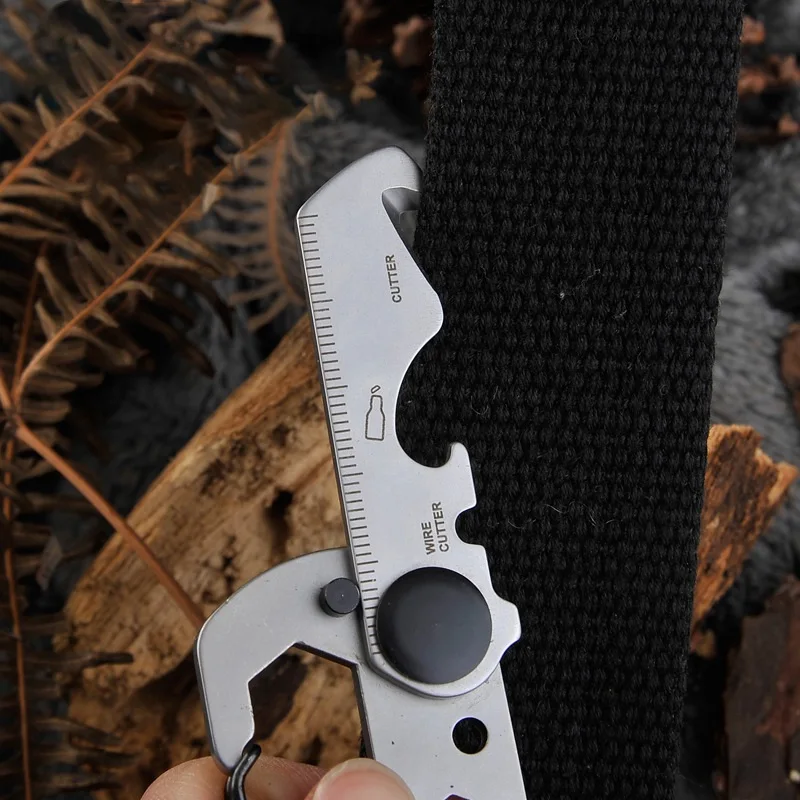 EDC Multi Functional Carabiner Stainless Steel Bottle Opener Cross Flat Screwdriver Wire Cutter Keychain Foldable Waist Hanging
EDC Multi Functional Carabiner Stainless Steel Bottle Opener Cross Flat Screwdriver Wire Cutter Keychain Foldable Waist Hanging