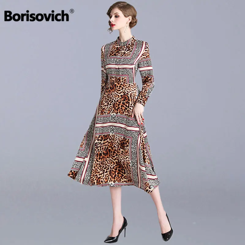 Borisovich Ladies Elegant Party Dresses New Brand 2019 Spring Fashion Vintage Leopard Print A-line Women Casual Long Dress N698
Borisovich Ladies Elegant Party Dresses New Brand 2019 Spring Fashion Vintage Leopard Print A-line Women Casual Long Dress N698