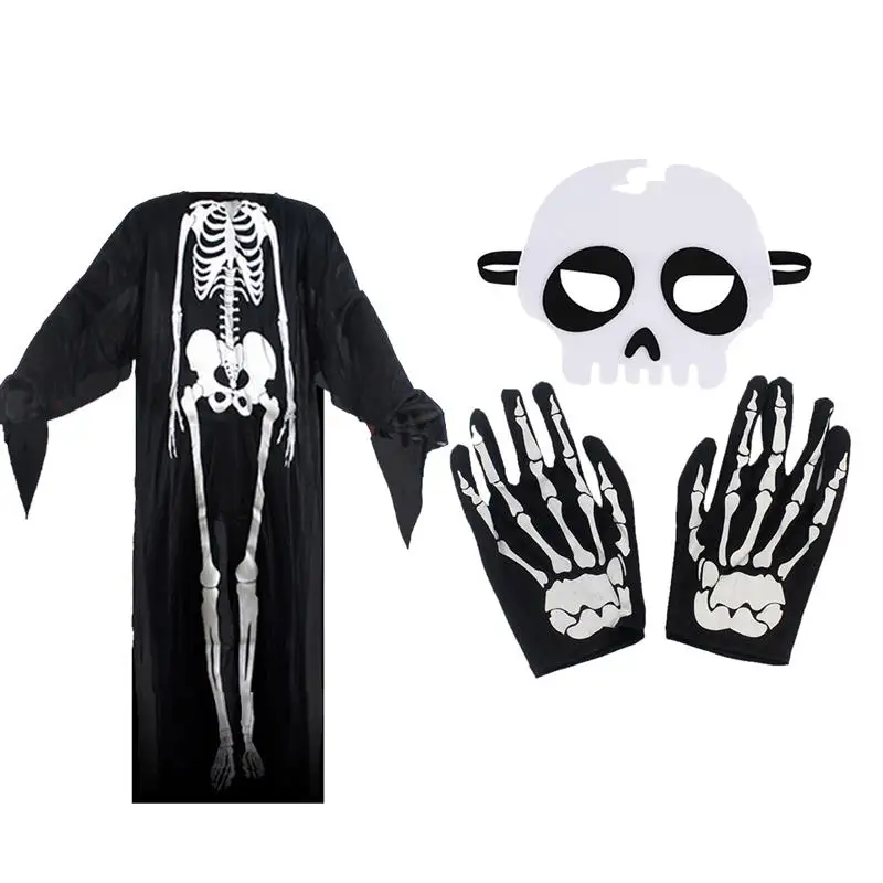 Fashion Halloween Costume Set Creative Scary Skeleton Party Gloves Party Mask For Kids Children Performance Costume Props
Fashion Halloween Costume Set Creative Scary Skeleton Party Gloves Party Mask For Kids Children Performance Costume Props