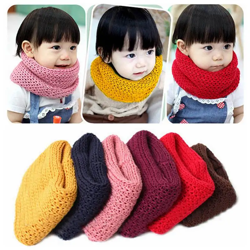 Solid Color Bibs Knitted Cotton Baby Scarf Winter Warm Neckerchief Girls Boys O Ring Scarves
Solid Color Bibs Knitted Cotton Baby Scarf Winter Warm Neckerchief Girls Boys O Ring Scarves