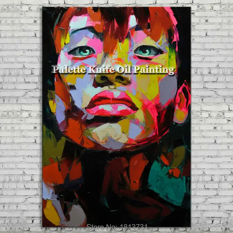 Hand painted Francoise Nielly Palette knife portrait Face Oil painting Character figure canva wall Art picture 11-14
Hand painted Francoise Nielly Palette knife portrait Face Oil painting Character figure canva wall Art picture 11-14