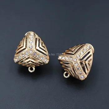 Earrings post with Loop Connectors Base Paved CZ 18mm Hollow Triangle African Women Clip Stud Earrings DIY Jewelry Findings Bulk
Earrings post with Loop Connectors Base Paved CZ 18mm Hollow Triangle African Women Clip Stud Earrings DIY Jewelry Findings Bulk