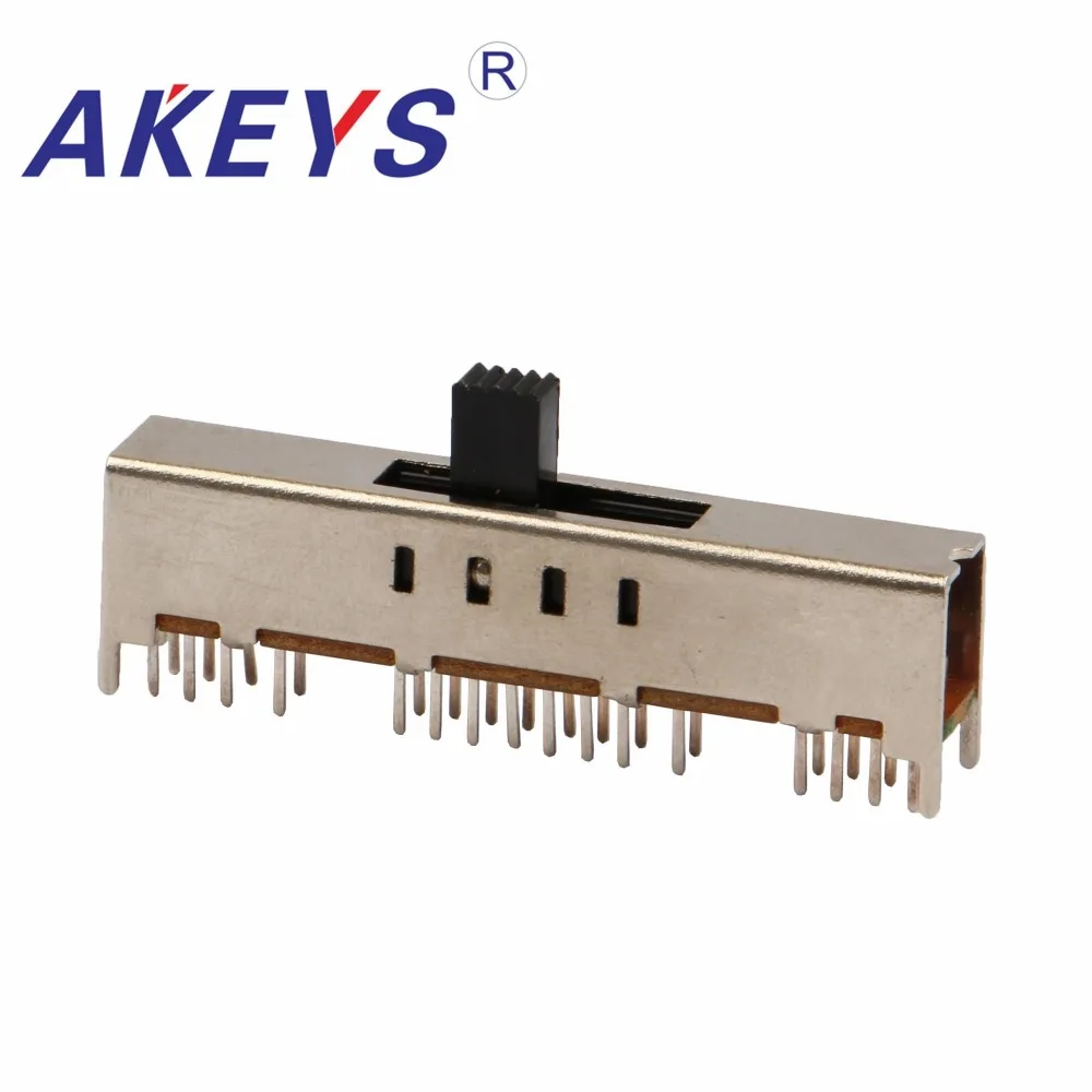 SS-48D01 4P8T Four pole eight throw 8 position slide switch 32 pin DIP type with 4 fixed pin handle heights can be customized
SS-48D01 4P8T Four pole eight throw 8 position slide switch 32 pin DIP type with 4 fixed pin handle heights can be customized