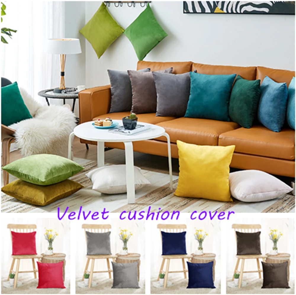 Super Soft Pure Colour Velvet Cushion Cover Home Decorative Pillows For Car/Sofa Throw Pillow Covers 45X45CM New Blue Pillowcase
Super Soft Pure Colour Velvet Cushion Cover Home Decorative Pillows For Car/Sofa Throw Pillow Covers 45X45CM New Blue Pillowcase