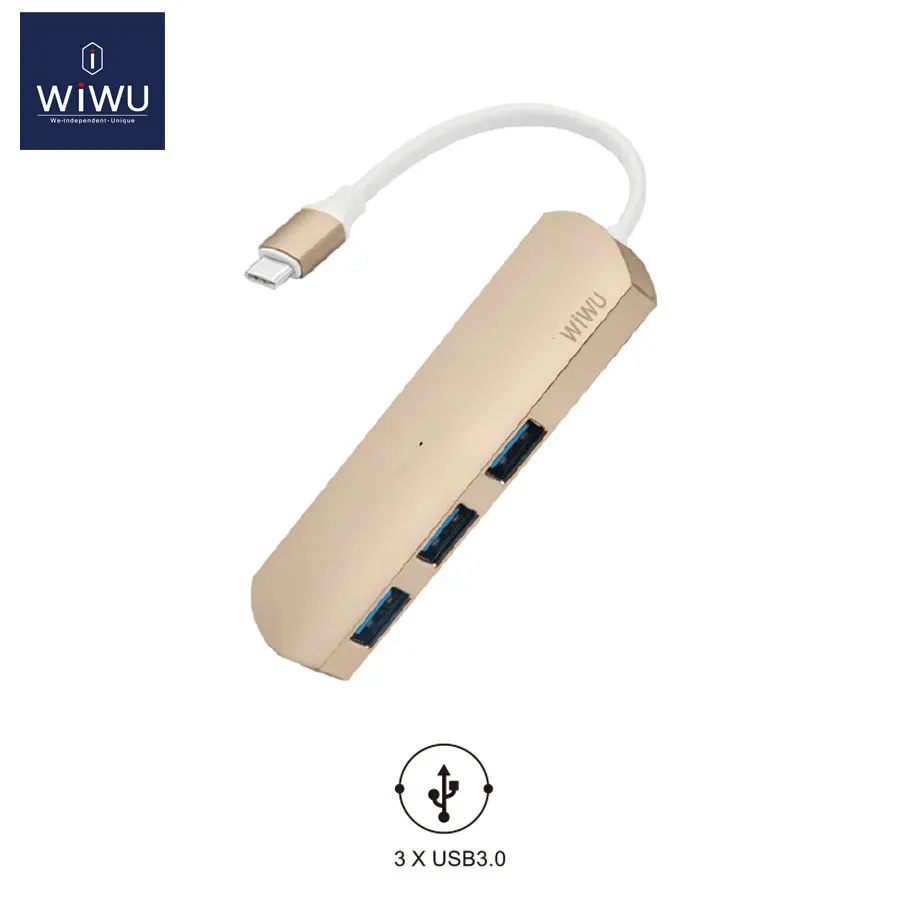 WIWU USB 3.0 Type C for MacBook Hub Thunderbolt USB 3.0 High Speed Transmission USB for MacBook Pro 2016 Adapter Card Reader USB
WIWU USB 3.0 Type C for MacBook Hub Thunderbolt USB 3.0 High Speed Transmission USB for MacBook Pro 2016 Adapter Card Reader USB