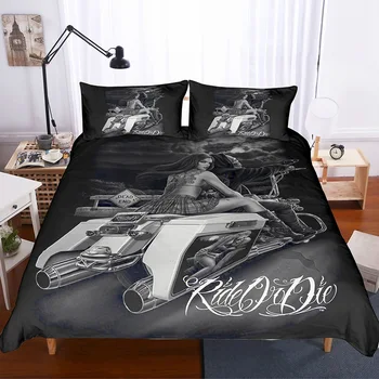 Gothic Skull Bedding Set King Size Bedding Set Single Double Designer Luxury Bedding Set Duvet Cover Pillowcase Home Textile
Gothic Skull Bedding Set King Size Bedding Set Single Double Designer Luxury Bedding Set Duvet Cover Pillowcase Home Textile